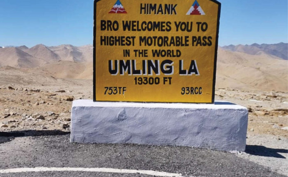 Umling La, the world's highest motorable road